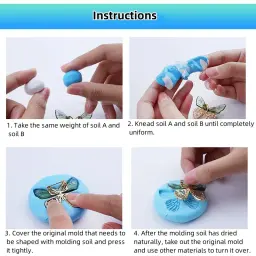 Molde de Silicone Putty para Mão Caseira, Ultra-leve, Putty, Molde, Borracha, Impressão do Solo, Cura Rápida, DIY, 100g - Image 3
