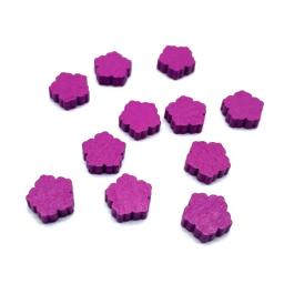 10 pçs/set Mini Marca de Cor de Madeira DIY Adereços de Jogo Acessórios de Jogo de Tabuleiro de Xadrez de Madeira - Image 2
