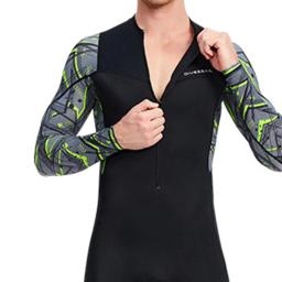 Fato de mergulho neopreno para homens, corpo inteiro mergulho terno com zíper frontal, para snorkeling, surf e natação - Image 6