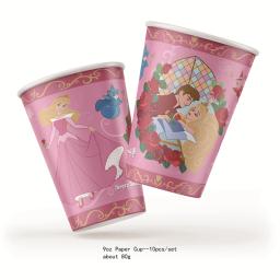 Disney aurora princesa dormindo beleza festa de aniversário suprimentos decoração látex balão pano de fundo placas de papel copos broche crianças brinquedos - Image 3