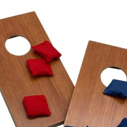 Mini Portable Tabletop Corn Holes Wood Boards Set, Jogo ao ar livre, Desktop, Cornhole Set, Presente, 2Pcs, 8 Sacos - Image 5