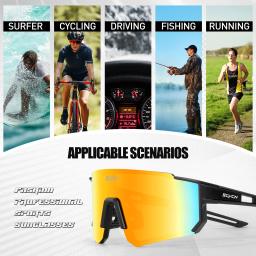 SCVCN-Bicicleta Ciclismo Óculos de Sol para Homens e Mulheres, MTB Bike Óculos, Esportes ao ar livre, Alpinismo, Pesca, UV400 Óculos, Novo - Image 3