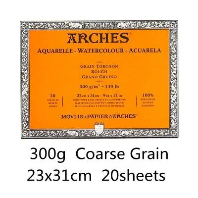 Bloco de Papel Aquarela Arcos Aquarela para Artistas - 20 Folhas de 100% Algodão 300gsm Ideal para Pintura e Sketching