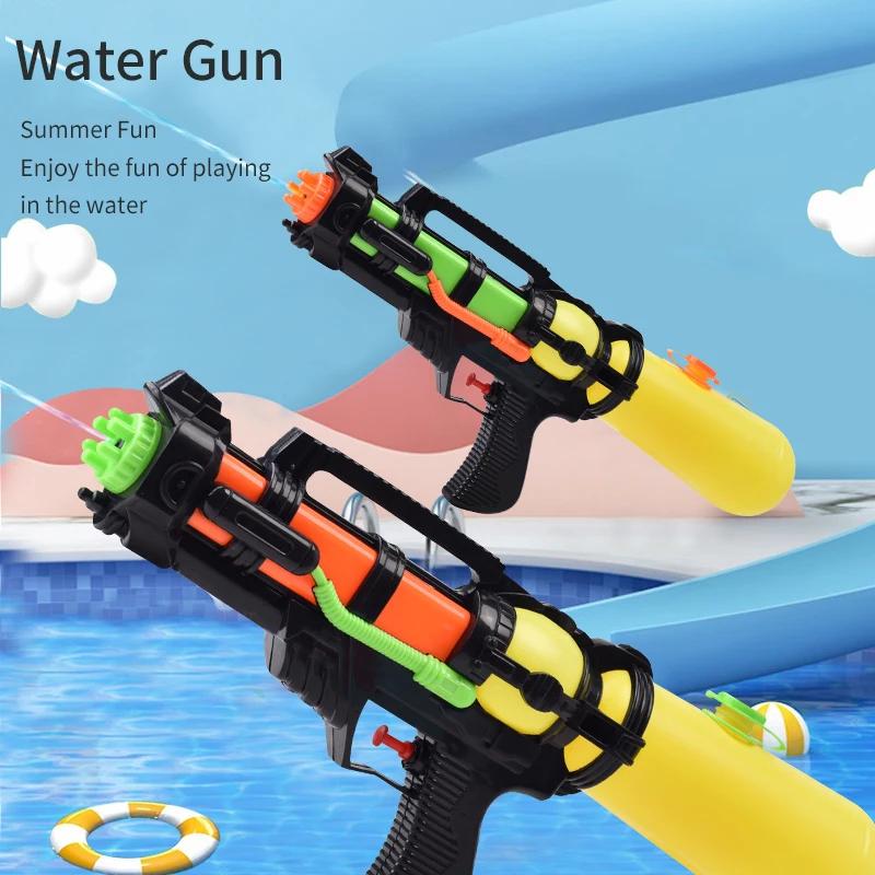 Water Gun Toy for Children, pressione para pulverizar água, verão ao ar livre, praia, piscina, jogo de batalha de longo alcance - Image 1