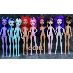 Multi-articular móvel monstro boneca corpo brinquedo monsterando bonecas do ensino médio 23cm corpo da boneca + cabeças de gato acessórios - Image 4