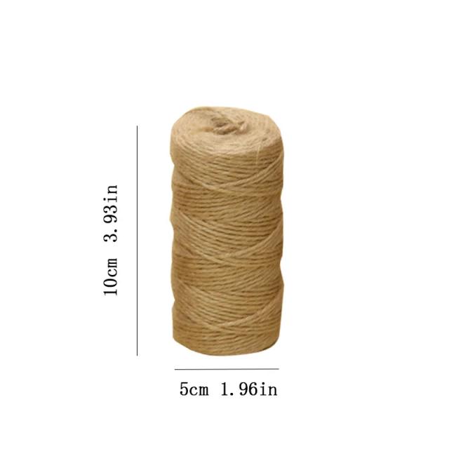 Fio de Juta Natural 100m para Artesanato DIY e Embalagem Durável