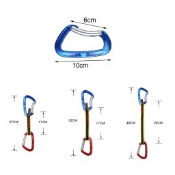 Escalada profissional escalada quickdraw sling extensores de bloqueio segurança endireitar bent mosquetão mountaineer ao ar livre proteger - Image 6