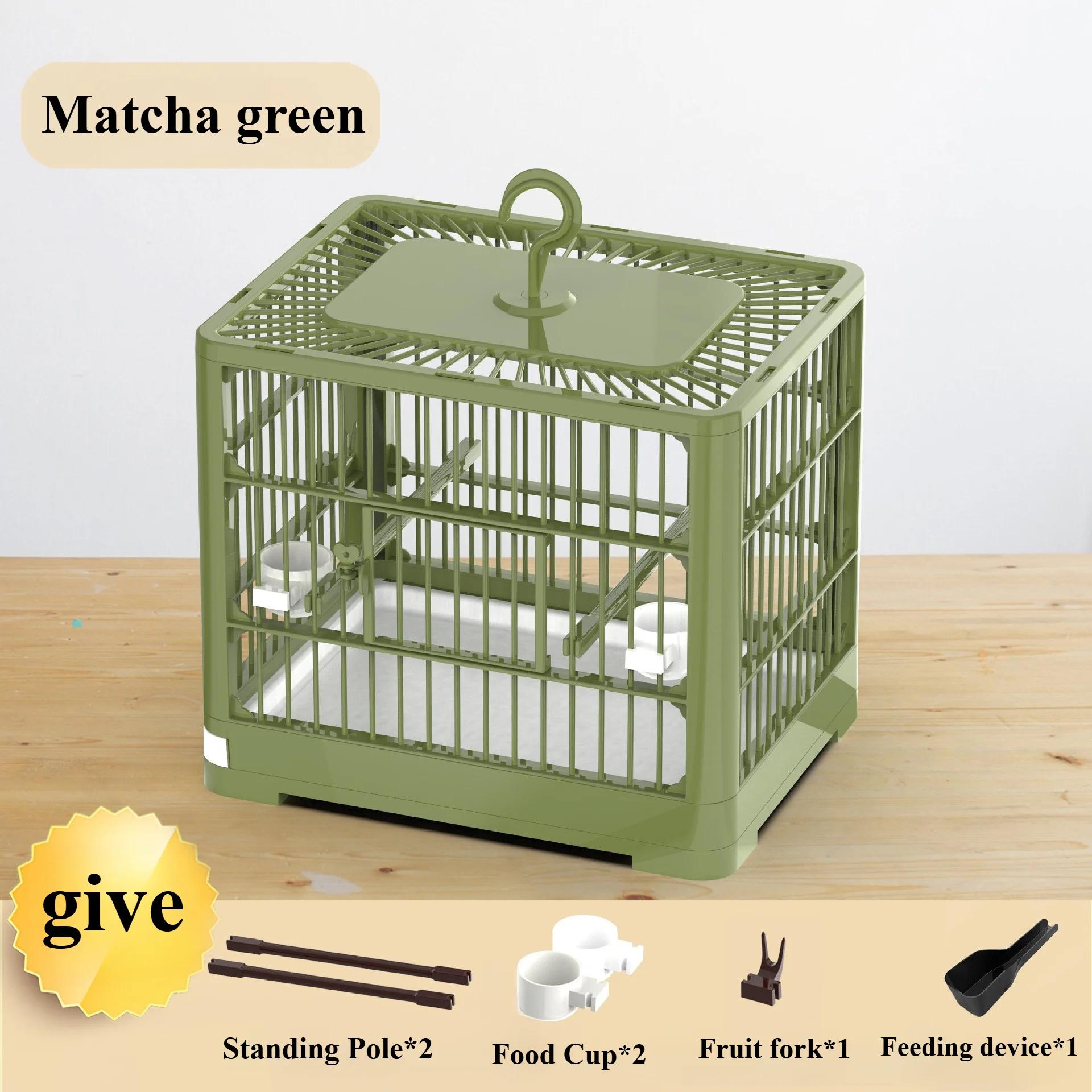 Portable Bird Cage with Handle, Bird Container, Transportadora De Viagem, Grande Espaço, Respirável, Dobrável, Cage Set, Bird Acessórios - Image 1
