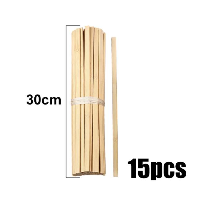 Fatia Plana de Bambu para Artesanato e Modelismo - Material Durável para Móveis e Construção em Madeira (5-40cm)