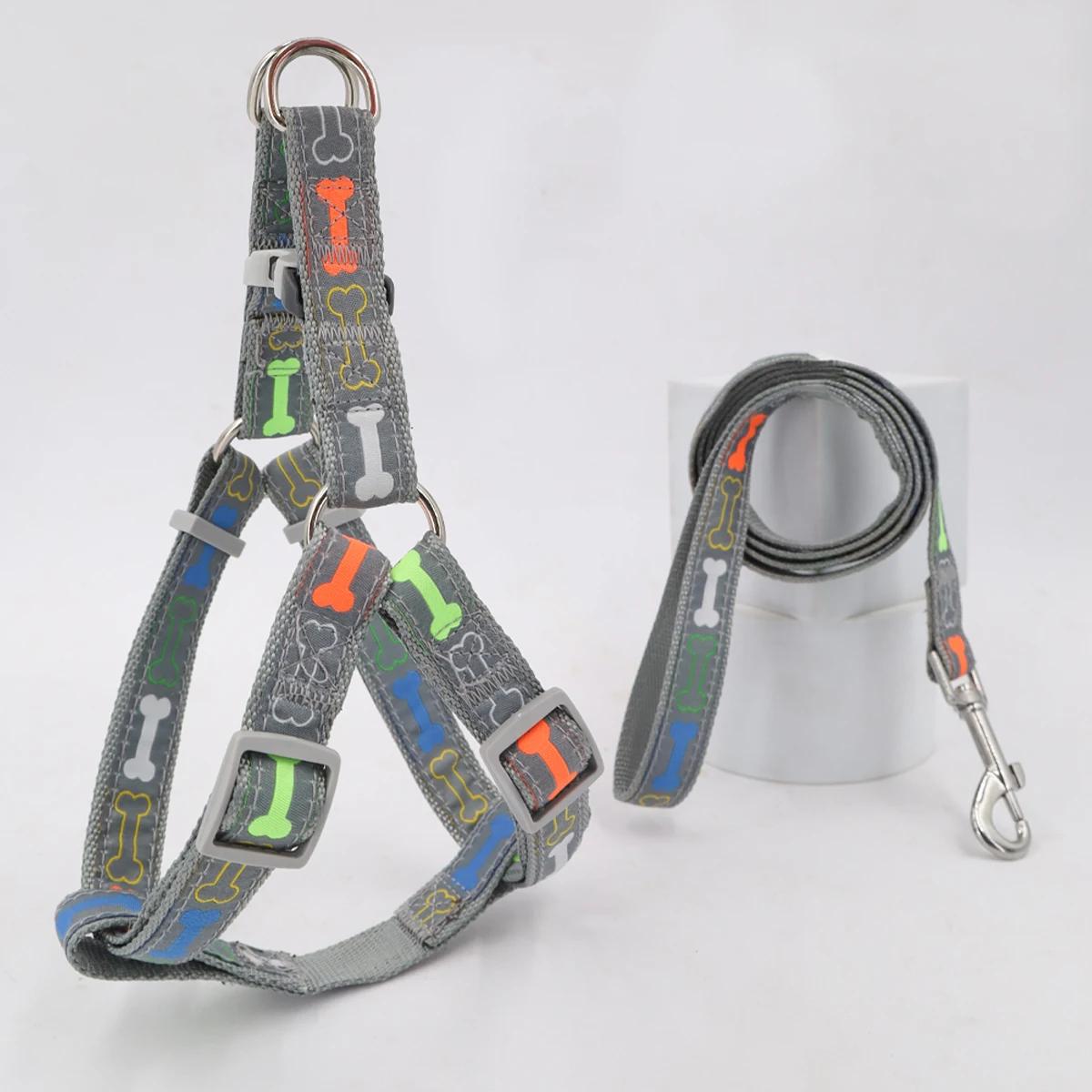 Conjunto de arnês de cão osso, para uso interior e exterior, um conjunto - Image 1