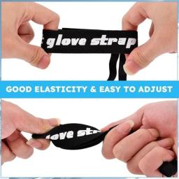 Correias de pulso elásticas para luvas de esqui e snowboard luva de esqui ajustável chumbo para homens e mulheres esporte luva de esqui cinta segura - Image 4