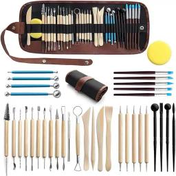 Argila Sculpting Tools Kit, Air Dry, Conjunto de ferramentas de argila para artesanato de cerâmica, cerâmica do polímero, cozimento, escultura, moldagem, moldar - Image 1