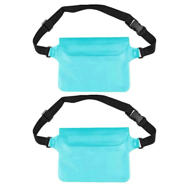 Bolsa de Cintura Impermeável com Tela Touch Screen para Praia e Caiaque, Leve e Ajustável
