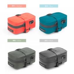 Rhinowalk bolsa de selim de bicicleta à prova d'água, bolsa traseira portátil para armazenamento de ciclismo, bolsa de ferramentas universal para bicicleta dobrável - Image 3