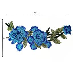 3D bordado flor em forma colarinho busto patches, poliéster patching, acessório para roupas - Image 5