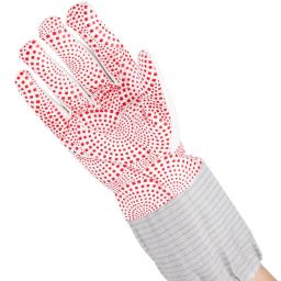 Luvas de esgrima para folha epee e sabre, luva de couro para esgrima, prática de jogo e bout, revestimento antiderrapante lavável - Image 2
