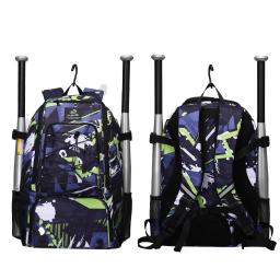 Denuoniss Baseball e Softball Bag, mochila para jovens, meninos e adultos, com gancho de vedação, luva de rebatidas, segure 2 tacos de bola, 29L - Image 2