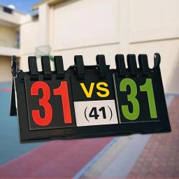Placar para esportes internos e ao ar livre, Tabletop, Manual, Marcador, Marcador Flip, Placar, Competição Basquete, Jogos De Equipe De Tênis De Mesa - Image 4