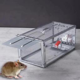 Alta Sensibilidade Grande Mouse Cage, Armadilha De Mouse Material Galvanizado Cercado, Armadilha De Controle De Pragas, Jardinagem Doméstica, 1Pc - Image 1