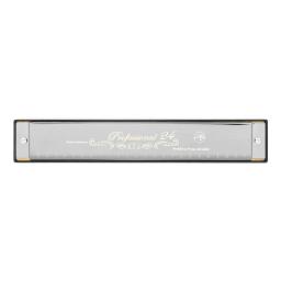 Harmonica Profissional com Caso Pano De Limpeza, C Tone, Iniciantes, ABS, Resina Grade, DO Mark, Instrumento De Música, 24 Buracos - Image 5