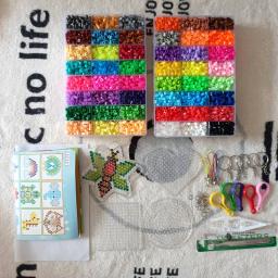 Perler contas kit 5mm/2.6mm mosaico térmico hama contas kit completo 3d quebra-cabeça diy brinquedo crianças artesanato artesanal presente passando contas - Image 4