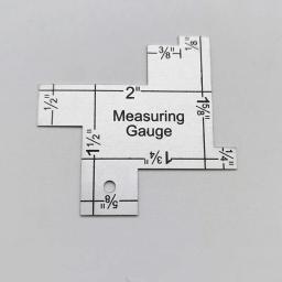 Metal Medidor para Patchwork, Mão Modelos De Costura, Quilting Régua, Ferramenta Acessório, 1Pc - Image 6