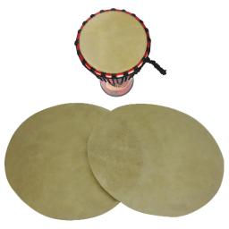 Falso Buffalo couro tambor cabeça pele, Natural cabra couro capa para Konka Drum, Africano Bongo tambor - Image 1