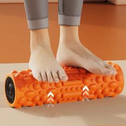 Rolo de espuma vibratório elétrico, coluna de massagem, rolo de exercício recarregável, 5 modos, rolo massageador de tecido muscular para ioga, pilates - Image 3
