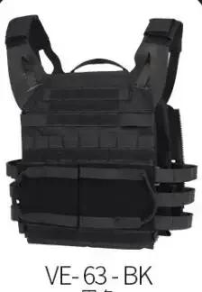 Colete Tático WoSporT JPC 2.0 em Nylon 1000D para Paintball com Sistema Molle e Zíper