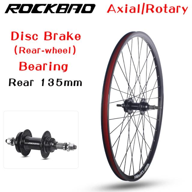 Roda de Bicicleta de Estrada/MTB Aro Liga Alumínio Dupla Camada 24/26/27.5 Polegadas Freio a Disco 2 Rolamentos