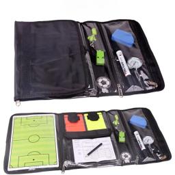 Futebol Árbitro Bag with Whistle, Cartões vermelhos e amarelos, Pick Edge Coin, barômetro, carteira de futebol Set Kit, Equipamento Árbitro - Image 1