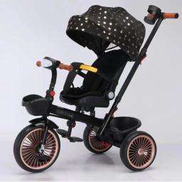 Carrinho Multi Funcional para Crianças, Triciclo Rotativo e Reclinado, 4 em 1, Idade 1-6 Anos de Idade - Image 4