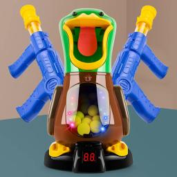 Novidade Shooting Duck Toy com Luz, Hungry Shooting Duck, Pistola pneumática, Soft Bullet Ball, Pontuação eletrônica, Jogos de batalha para crianças - Image 6