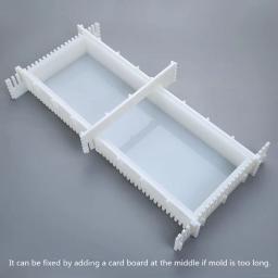 Super grande retangular moldes de silicone 3d retângulo resina arte molde artesanato ferramentas cristal molde sabão fazer dropshipping - Image 5