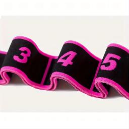 Yoga Alongamento Banda, de 8 Segmentos Digital Alta Elasticidade Fitness Produtos, Dupla Camada Composto Webbing, Dança Tensão Banda - Image 2
