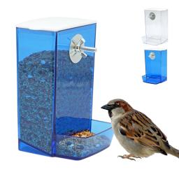 Caixa de alimentação para papagaios e pássaros, dispensador de alimentos, antisplash, alimentador de periquitos, gaiola parafuso, Pet Supplies - Image 2