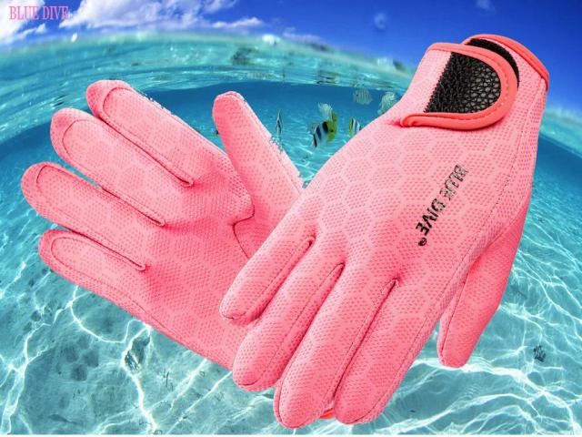 Luvas de Neoprene Antiderrapantes e à Prova d'Água de 1,5mm para Mergulho e Natação em Inverno