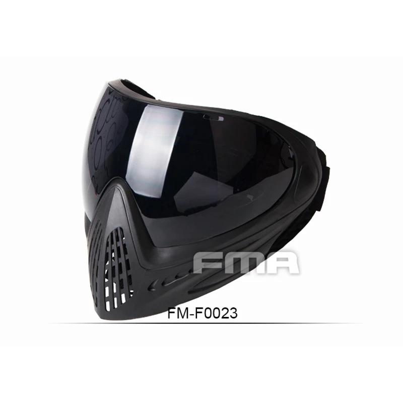 2023 FMA F1 Máscara Facial Completa Com Camada Única Paintball Máscara de Segurança Protetora Anti-fog Goggle Outdoor Tactical Airsoft Equipment - Image 1