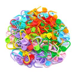 50/100 pces multicolorido plástico segurança pinos tricô marcadores crochê ponto clips diy tecelagem ferramentas de costura acessório - Image 5