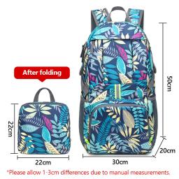 35l dobrável à prova dlightweight água mochila de armazenamento ao ar livre leve impressão sólida acampamento montanhismo mochilas viagem xa314q - Image 6