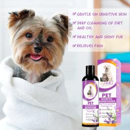 Pet Shampoo Dog Shower Gel, Retenção de Fragrância de Longa Duração, Removendo Ácaros, Sujeira, Amaciamento do Cabelo, Pet Fornecedor, 237ml - Image 3