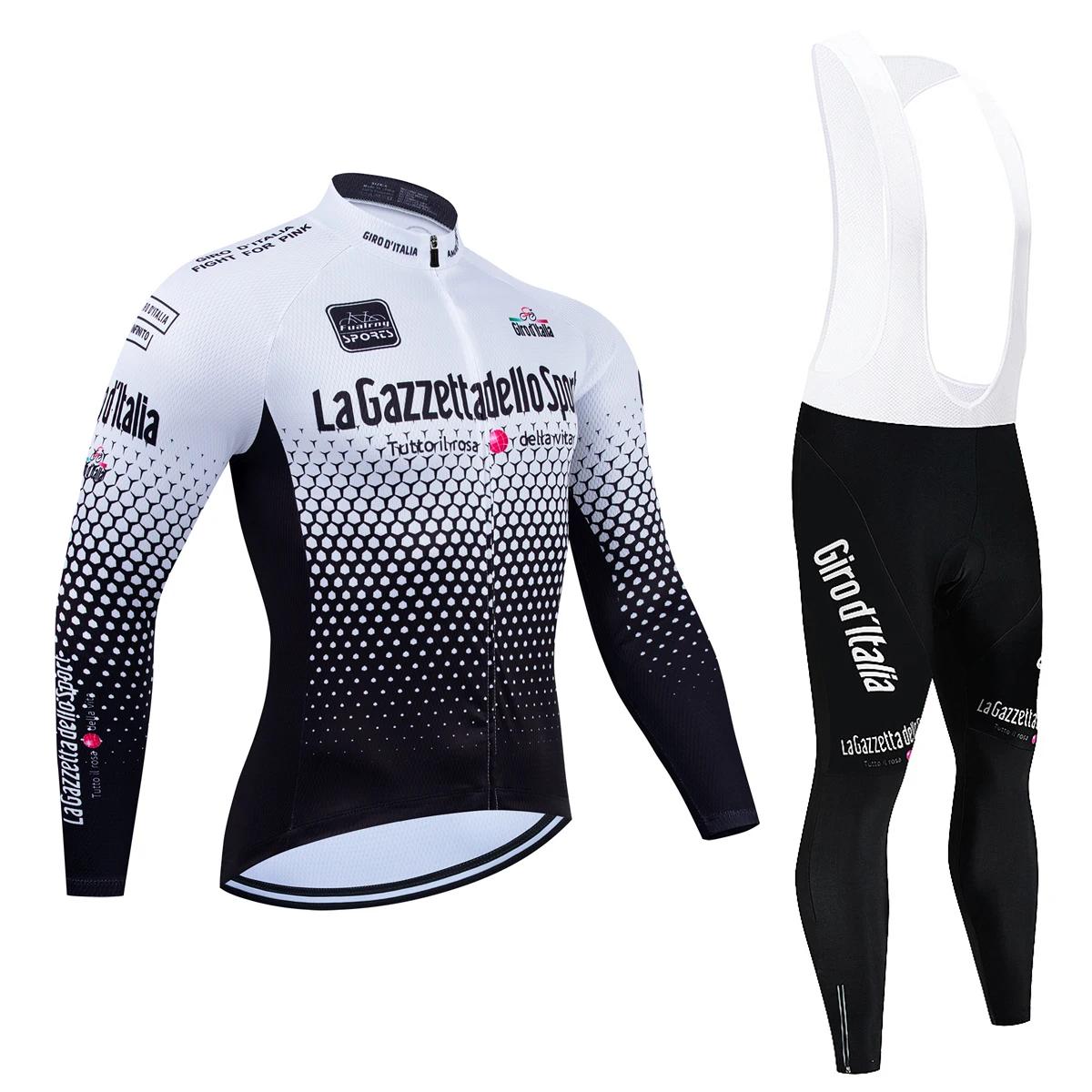 Terno De Ciclismo De Downhill De Manga Longa, Uniforme De Corrida Pro, Conjunto De Jersey Premium Anti-UV, Tour De Italy, Secagem Rápida, Outono - Image 1