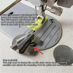 Costura do metal rolou Hemmer Extrator, máquina de costura velha, Presser Hemming Foot, Ferramentas de artesanato DIY, acessórios, Dropship, 3mm-10mm - Image 5