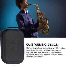 Saxofone Reeds Case, Clarinete Reed Armazenamento Guarda, Shockproof Bag, Drop Proof, Grande Capacidade, 20 pcs - Image 4