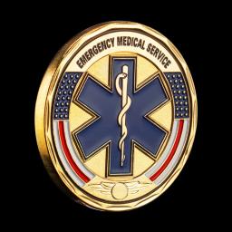 Coleção de Moedas Comemorativas Banhadas a Prata, Lembrança Primeira Resposta, Serviços Médicos de Emergência, EMS, Arte - Image 5