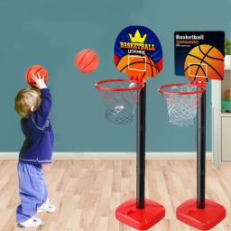 Kit de basquete com bomba de bola para crianças, mini aro de basquete, brinquedo esportivo indoor e outdoor, fácil instalação, 1 conjunto - Image 1