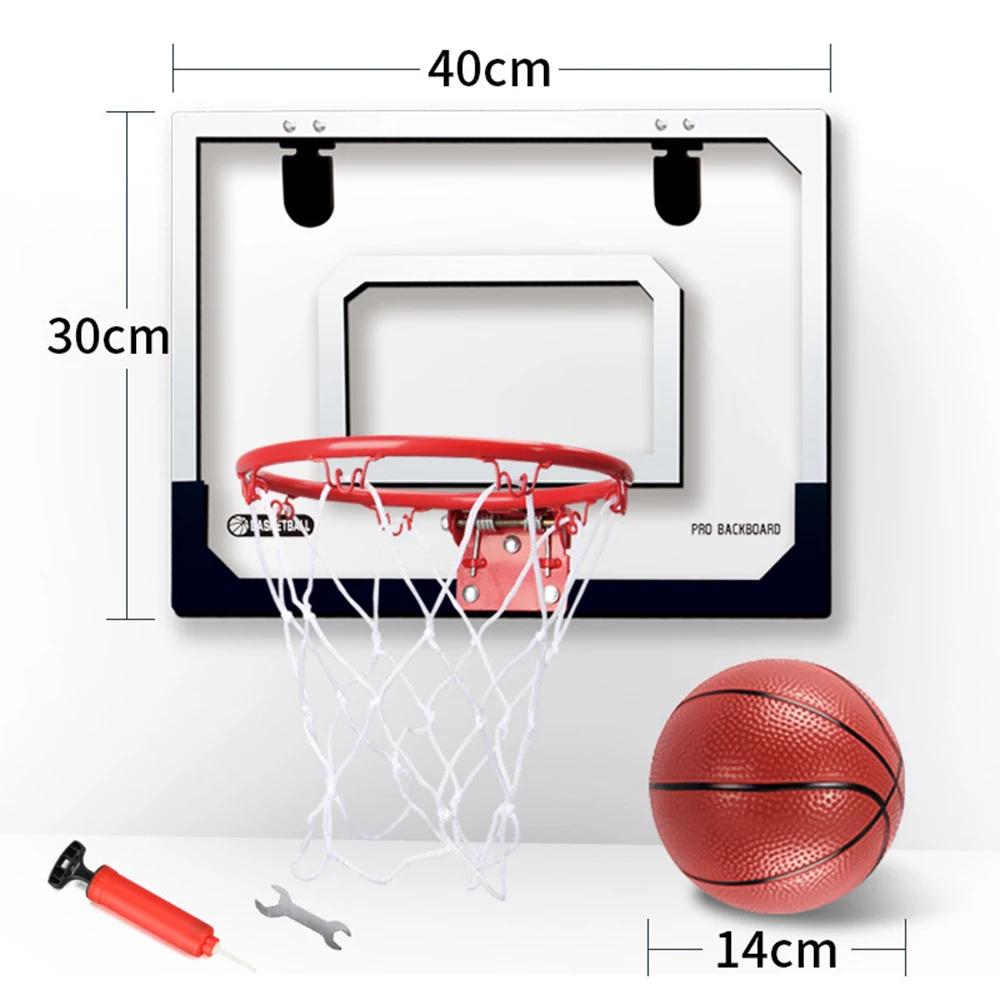 Mini basquete hoop para crianças e adultos indoor com eletrônico placar pendurado montagem na parede esporte jogo de treinamento brinquedos crianças - Image 1