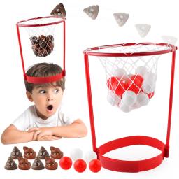 Cabeça de basquete cesta ajustável net 20 pçs bola para crianças adultos festa ao ar livre atividade jogo jogando brinquedos jogo - Image 1