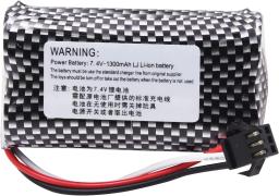 Bateria Li-ion recarregável com carregador, 7.4V, 1300mAh, 10C, SM-3P Plug, carro de controle remoto, Huina 1575 RC Truck, MN82, MN128, MN78 - Image 4