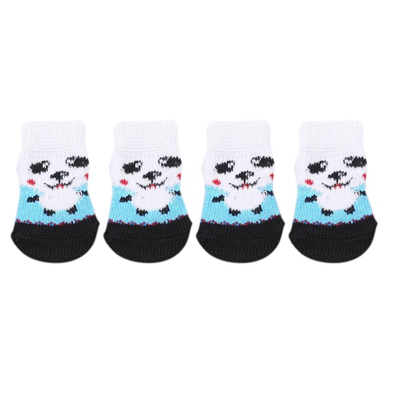 Criativo animal de estimação suprimentos cão de estimação filhote de cachorro gato sapatos chinelos antiderrapante meias pet bonito interior para pequenos cães gatos botas de neve meias - Image 1
